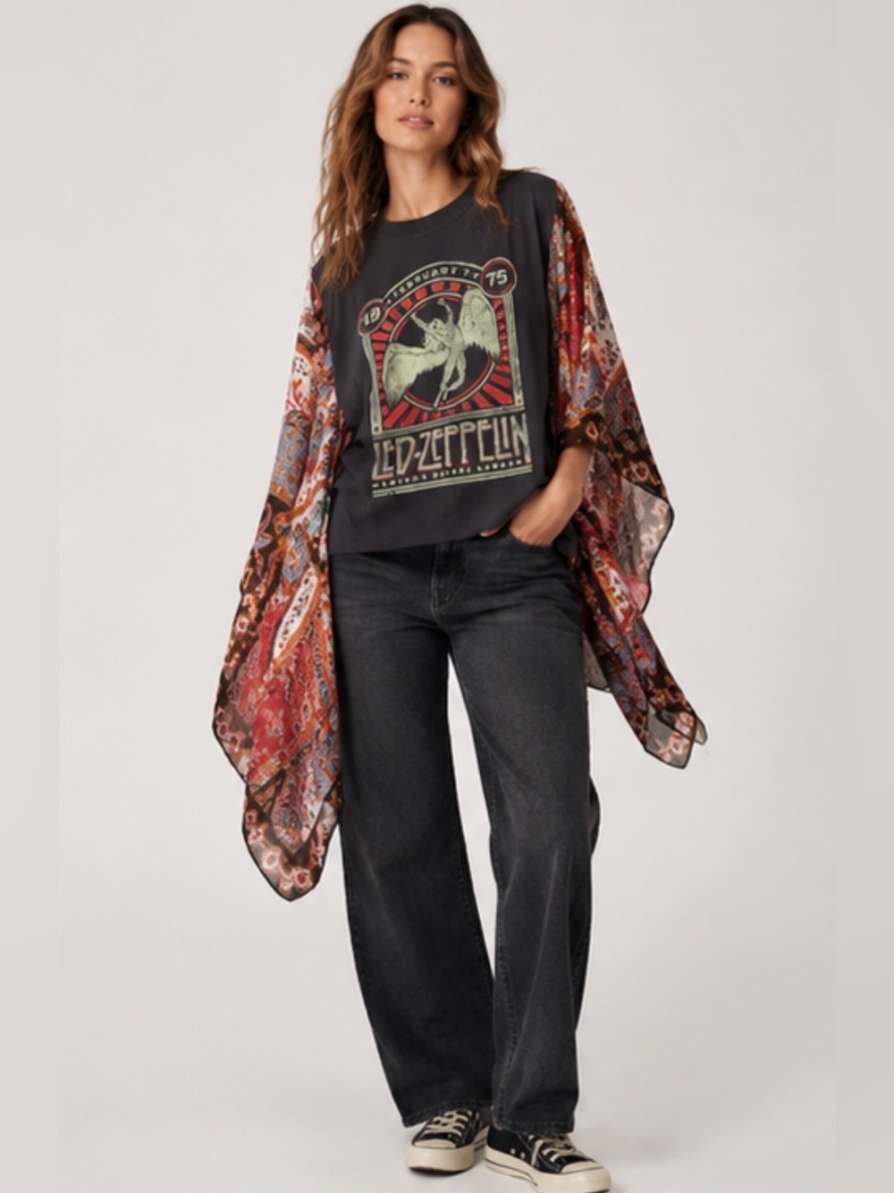 Led Zeppelin Graphic Kimono Tee